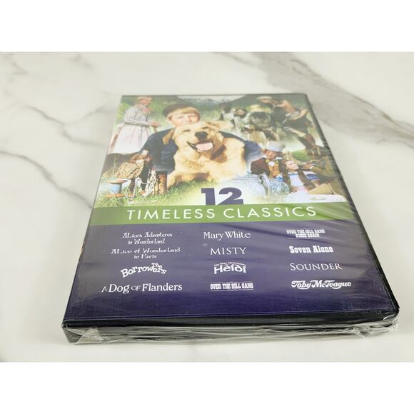Movie 12 Timeless Classics DVD New Sealed 3 Disc Alice Adventures In Wonderland - Picture 9 of 11